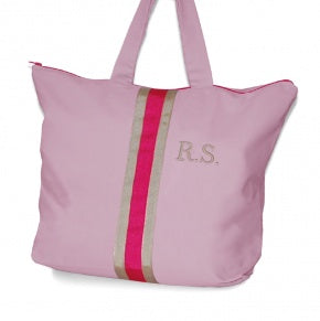 Bolsa Playa Fresa, Dorado Y Fucsia