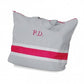 Bolsa Playa Gris, Fucsia Y Blanco