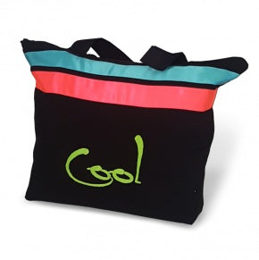 Bolsa Playa Negra Cintas Flúor