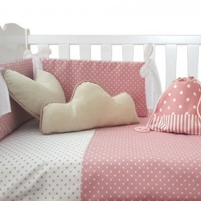 Conjunto Cuna Nórdico Y Cocotera Estrellitas Malva