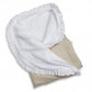 Arrullo Lino Natural Volante Plumetti Blanco