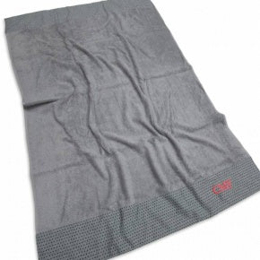 Toalla Playa Personalizada Gris Estrellita Negra