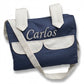 Bolsa Lado Crema Y Azul Pizarra