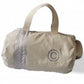 Bolsa  Deporte Lino Natural Y Plata