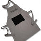Delantal Gris Acero Y Negro
