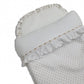 Saco Nana Blanco Lunar Gris Y Plumeti