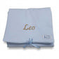 Canastilla Azul Con Lino Natural
