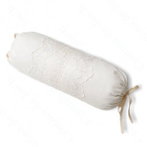Cojin Rulo Piqué Beige Romántico