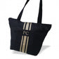 Bolsa Playa Negra Cintas Doradas