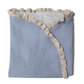 Arrullo Reversible Wafle azul con Flor Bea