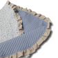 Arrullo Reversible Wafle azul con Flor Bea