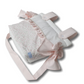 Bolsa Panera En Blanco Con Flor Rosa