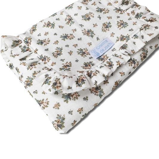Cambiador con Volante Bámbula Flor Verde