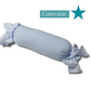 Cojin Rulo Azul con Raya