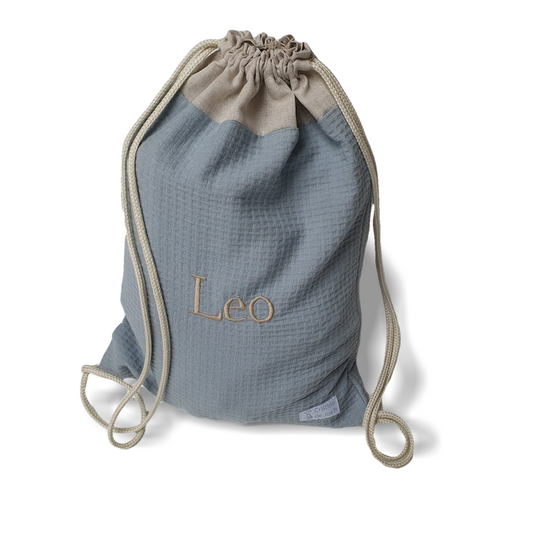 Mochila Cordon Wafle con Natural
