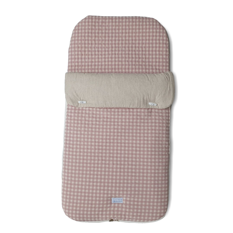 Saco Nana Vichy Rosa con Natural